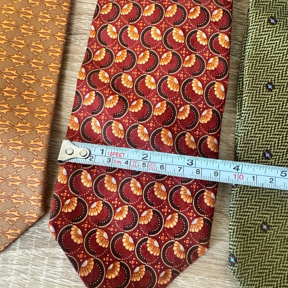 Bundle of 5 Ermenegildo‎ Zegna Designer Luxury Multicolor Neck Ties - Picture 11 of 13